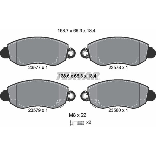 TEXTAR LCV BRAKE PADS image