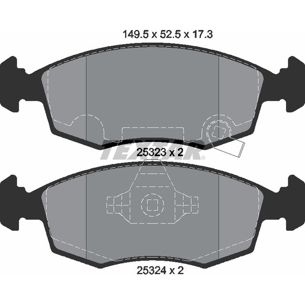 TEXTAR PC BRAKE PADS image