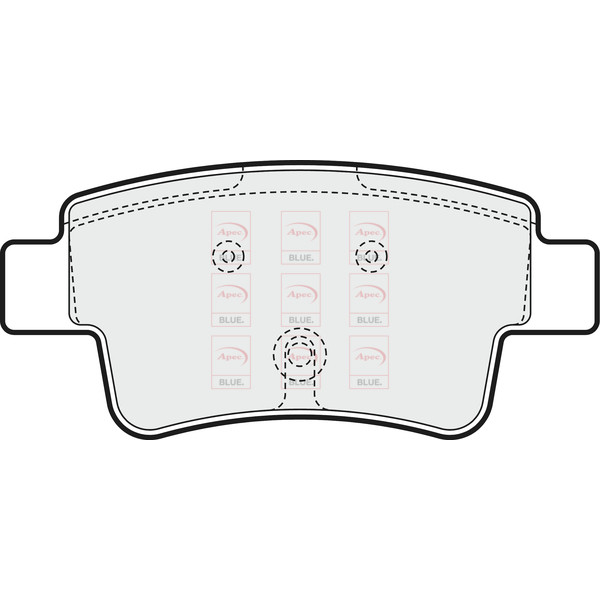 APEC BLUE BRAKE PADS (REAR) (R90) image