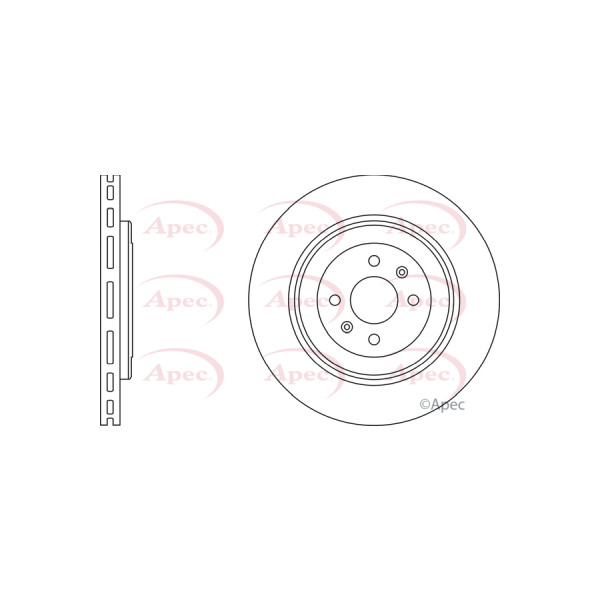 APEC BRAKE DISC (FRONT) (SINGLE) image