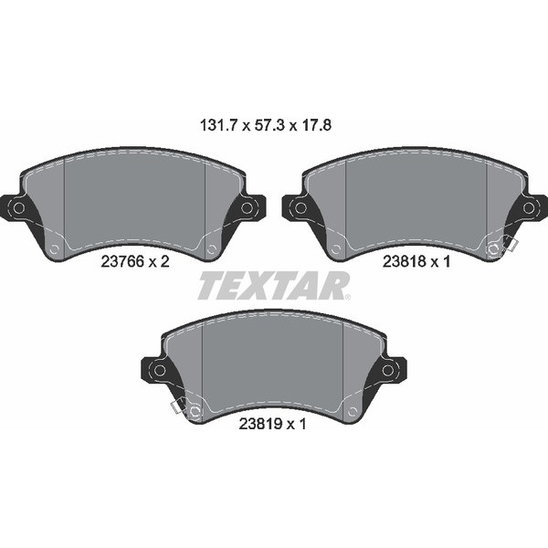 TEXTAR PC BRAKE PADS image