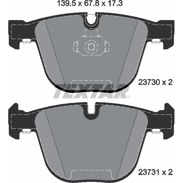 TEXTAR PC BRAKE PADS image