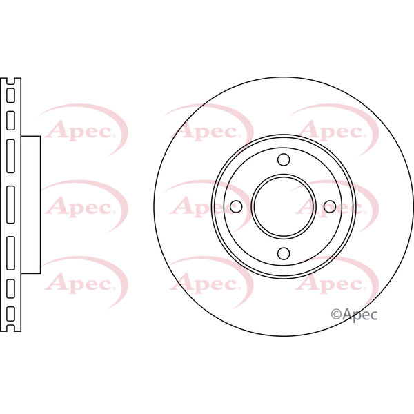APEC BRAKE DISC (FRONT) (SINGLE) image