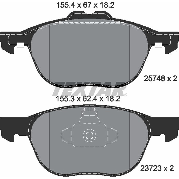 TEXTAR PC BRAKE PADS image