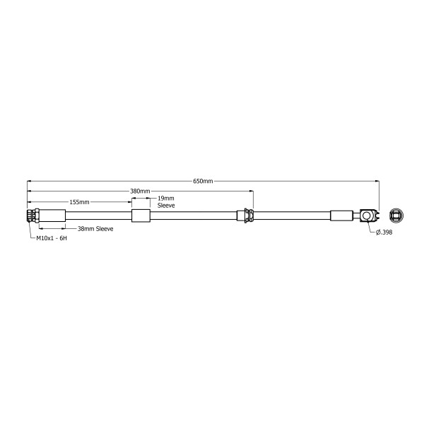 BRAKE HOSE (FRONT) - AUDI SEAT SKODA VW image