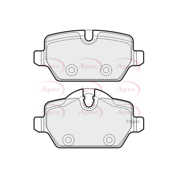 APEC BRAKE PADS (REAR) (R90) image