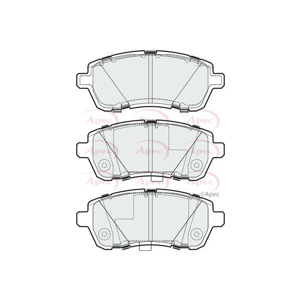 APEC BRAKE PADS (FRONT) (R90) image