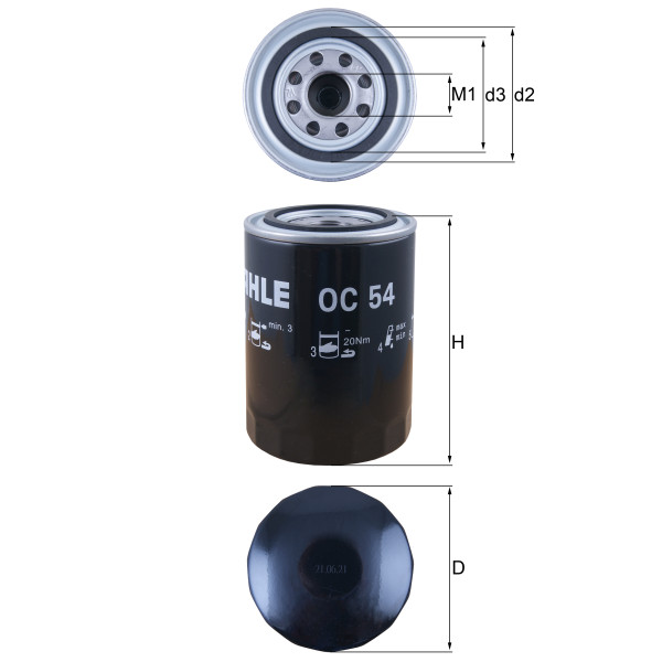 OIL FILTER - SPIN ON image