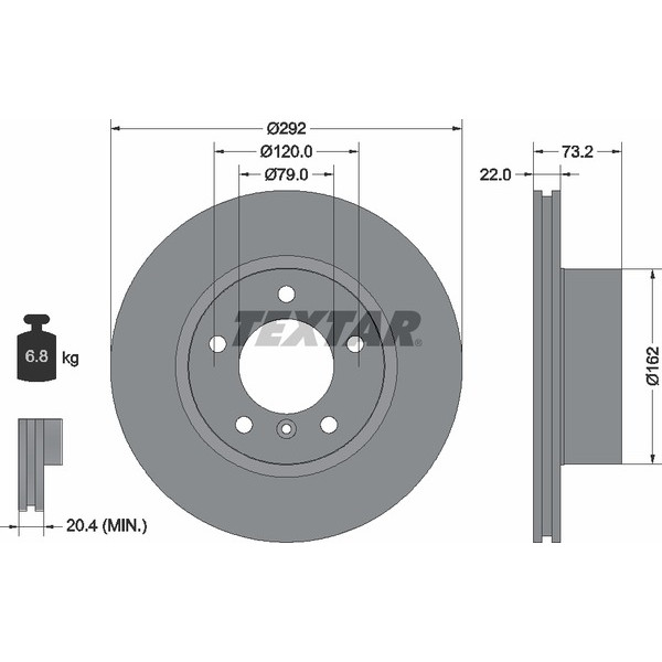 TEXTAR PC BRAKE DISCS image