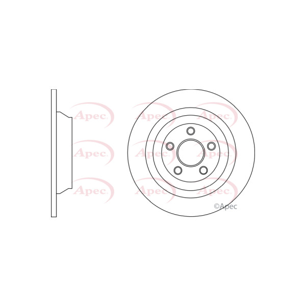 APEC BRAKE DISC (REAR) (SINGLE) image