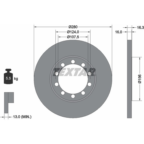TEXTAR LCV DISCS image