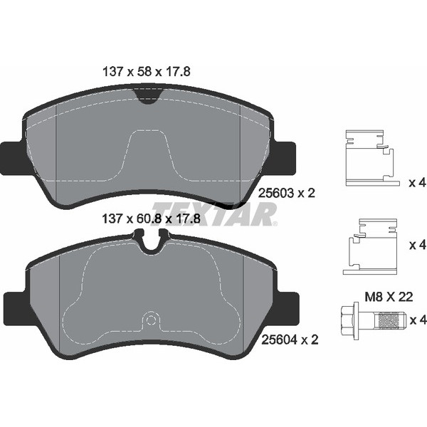 TEXTAR LCV BRAKE PADS image