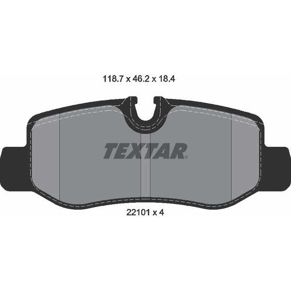 TEXTAR PC BRAKE PADS image