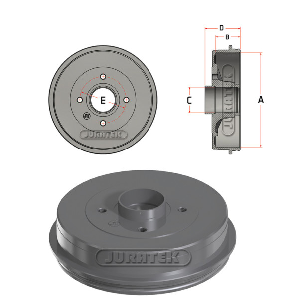 DRUM (REAR) - NISSAN RENAULT image