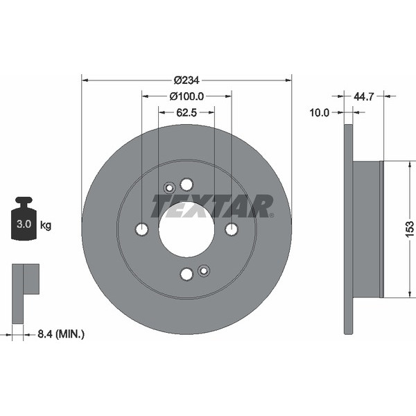 TEXTAR PC BRAKE DISCS image