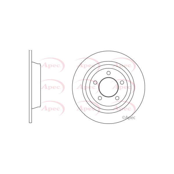 APEC BRAKE DISC (REAR) (SINGLE) image