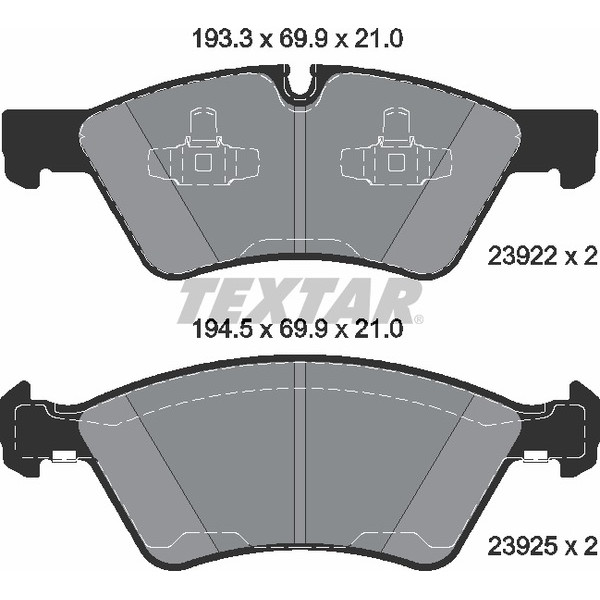 TEXTAR PC BRAKE PADS image
