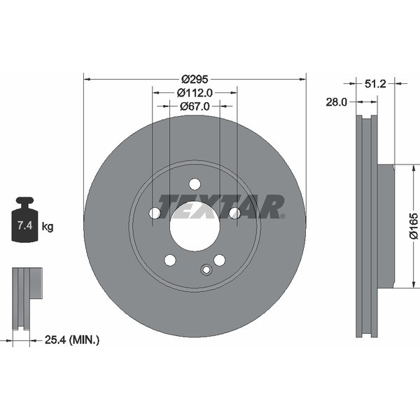 TEXTAR PC BRAKE DISCS image