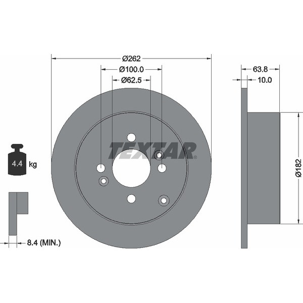 TEXTAR PC BRAKE DISCS image