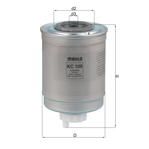 FUEL FILTER - SPIN ON image