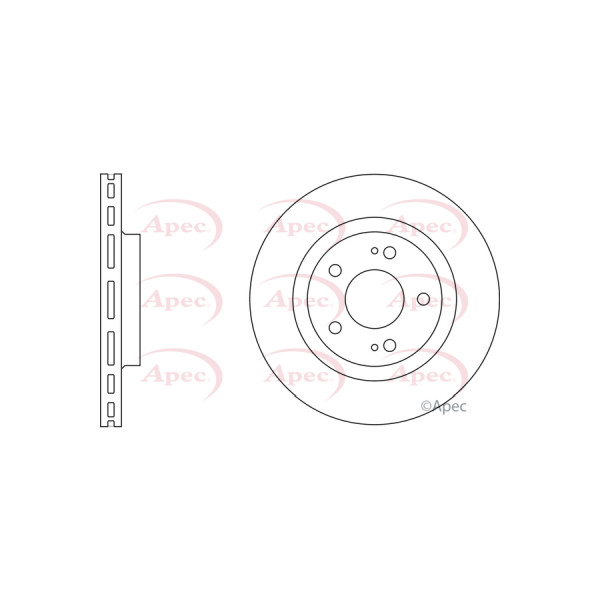 APEC BRAKE DISC (FRONT) (SINGLE) image