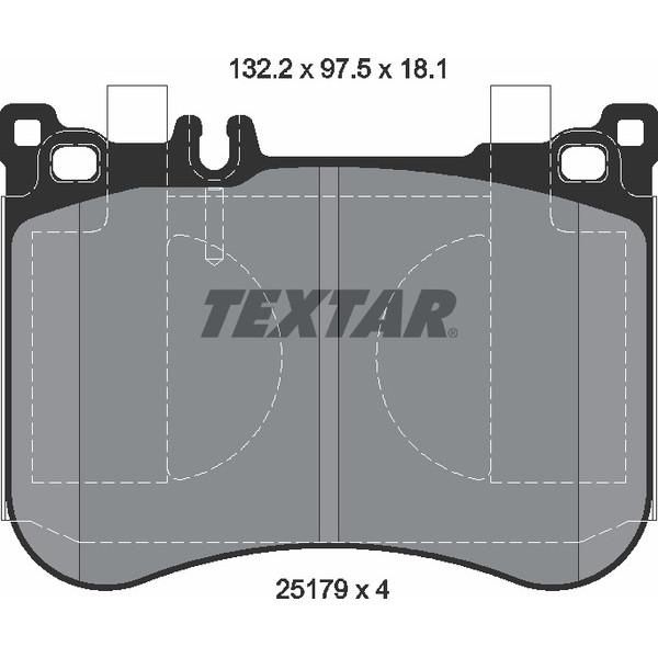 TEXTAR PC BRAKE PADS image