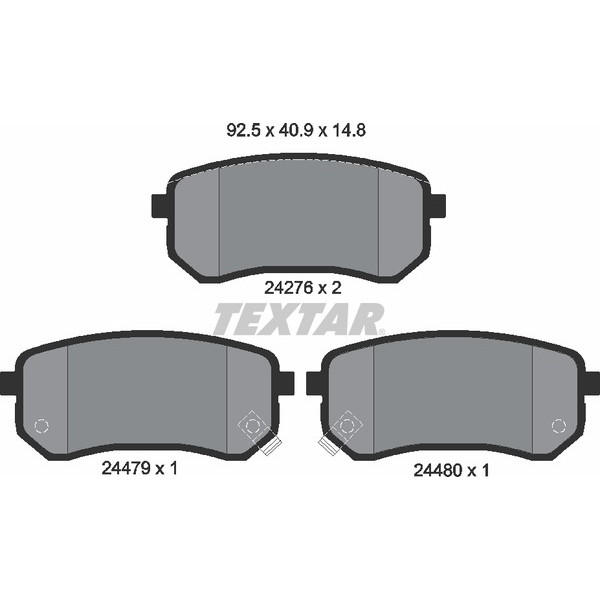 TEXTAR PC BRAKE PADS image