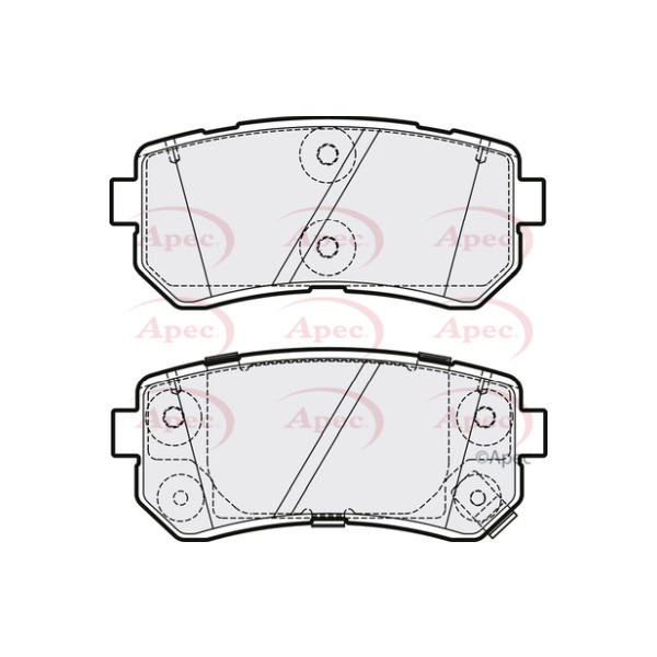APEC BRAKE PADS (REAR) (R90) image