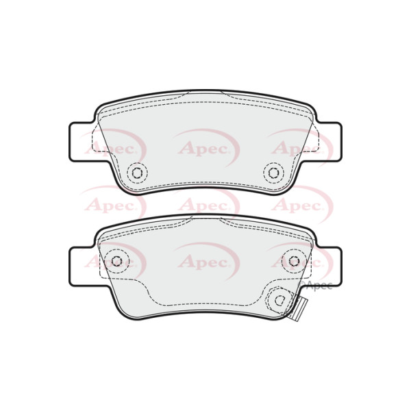 APEC BRAKE PADS (REAR) (R90) image