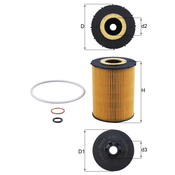 OIL FILTER - ELEMENT image