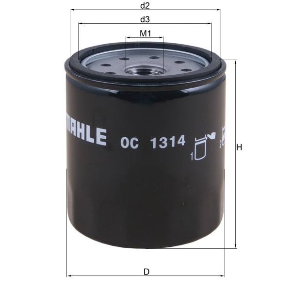 OIL FILTER - SPIN ON image