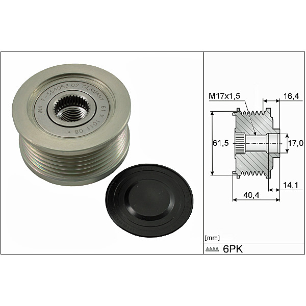 OVER RUNNING ALTERNATOR PULLEY image