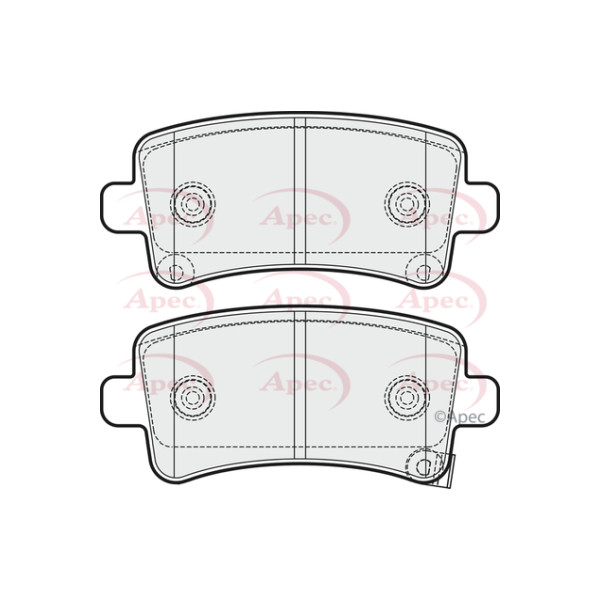 APEC BRAKE PADS (REAR) (R90) image