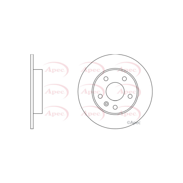 APEC BRAKE DISC (REAR) (SINGLE) image