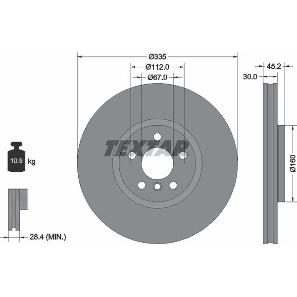 TEXTAR PC BRAKE DISCS image