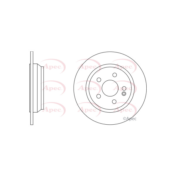 APEC BRAKE DISC (REAR) (SINGLE) image