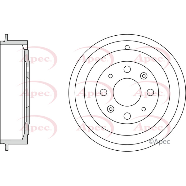 APEC BRAKE DRUM (SINGLE) image