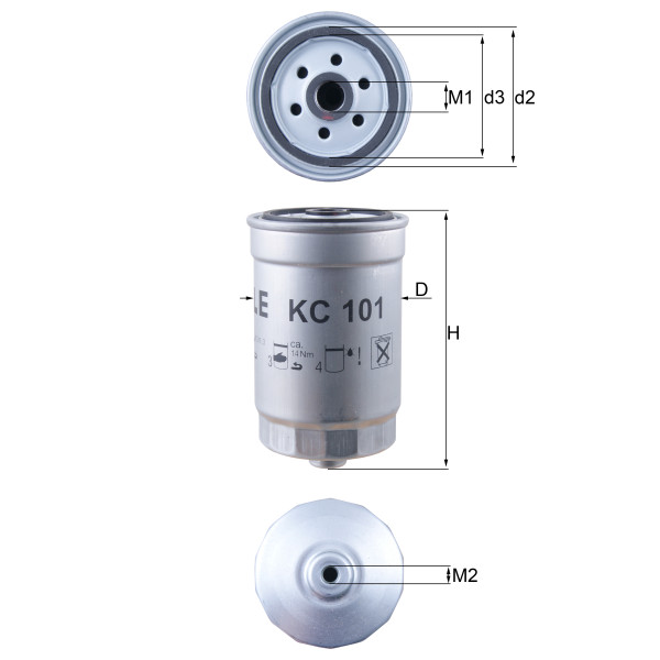 FUEL FILTER - SPIN ON image