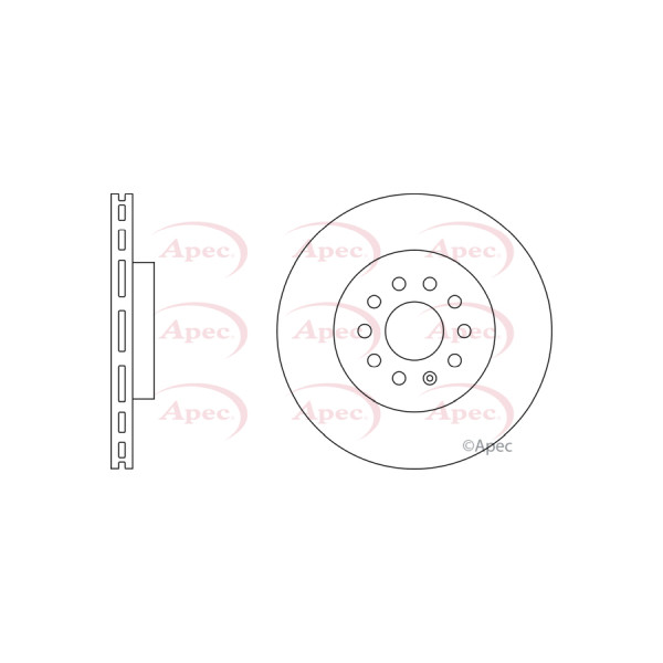 APEC BRAKE DISC (FRONT) (SINGLE) image