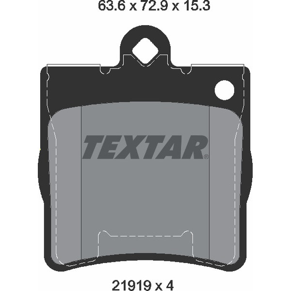 TEXTAR PC BRAKE PADS image
