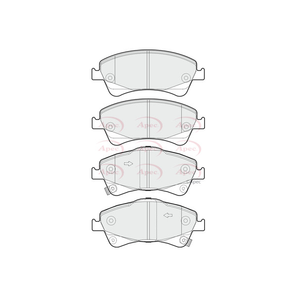 APEC BRAKE PADS (FRONT) (R90) image