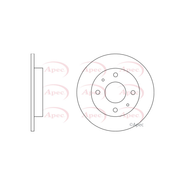 APEC BRAKE DISC (REAR) (SINGLE) image