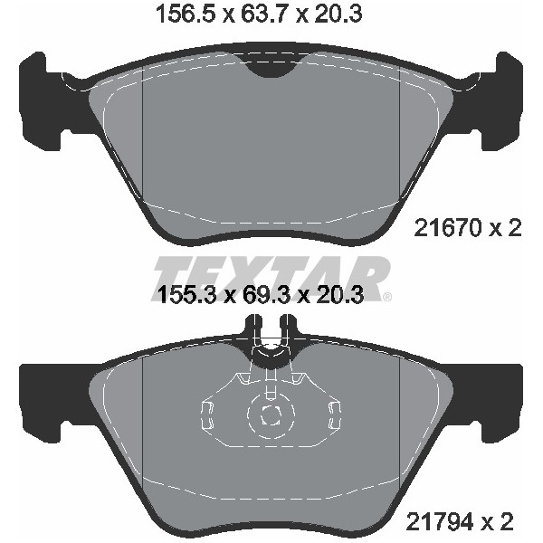 TEXTAR PC BRAKE PADS image