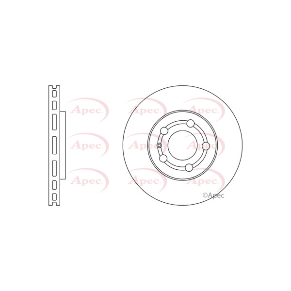 APEC BRAKE DISC (FRONT) (SINGLE) image