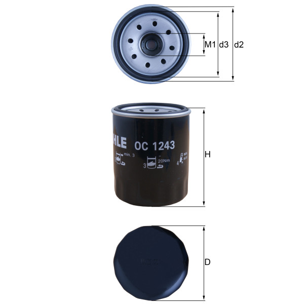 OIL FILTER - SPIN ON image
