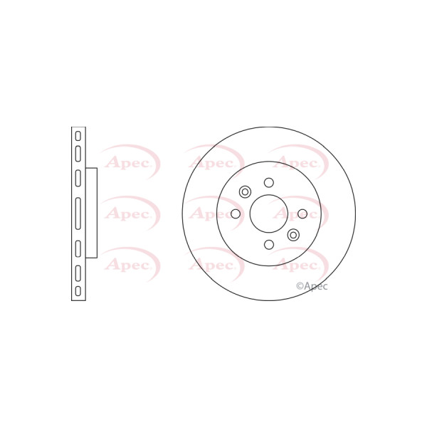 APEC BRAKE DISC (FRONT) (SINGLE) image