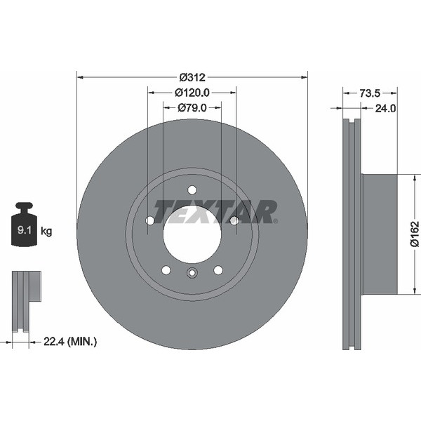 TEXTAR PC BRAKE DISCS image