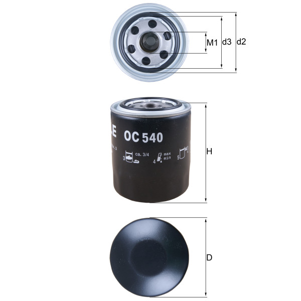OIL FILTER - SPIN ON image