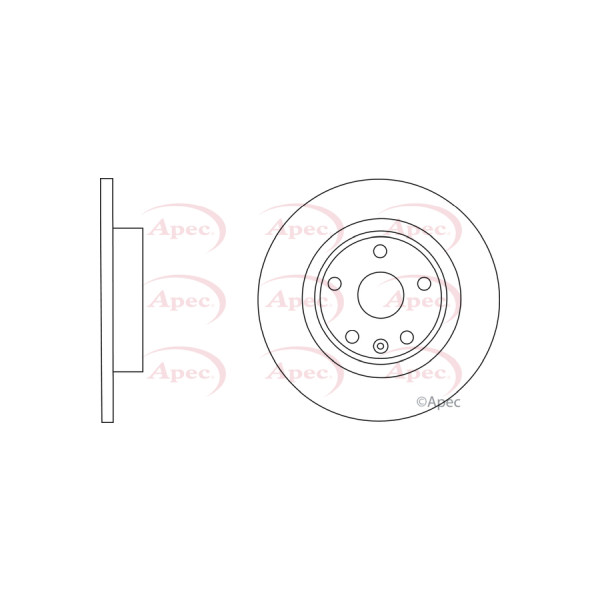 APEC BRAKE DISC (REAR) (SINGLE) image