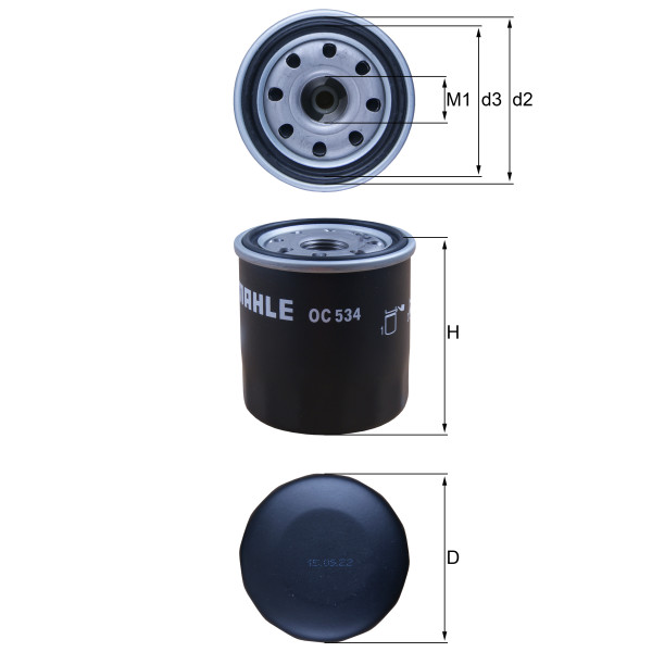 OIL FILTER - SPIN ON image